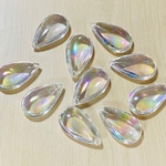 CLEAR AURORA DROP BEADS
