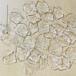 CLEAR FLOWER LEAF BEADS