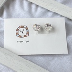 かすみ草ノンホール小粒ピアス