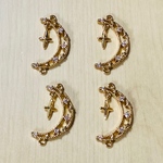 GOLD MOON CONNECTOR CHARM