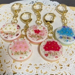 名前入り！選べる5種類☆flower carpetキーホルダー2