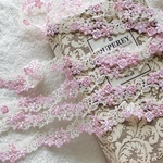 1m 綺麗 お花 ケミカルレース ブレード BK200705 ハンドメイド 手芸 素材 材料 DIY