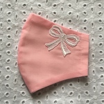 大人かわいいマスク　リボンレース付き🎀
