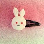 再販！！　　うさぎちゃんのパッチン　つまみ細工