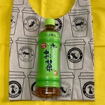 コンビニで便利なエコバッグ　カフェにゃんこ柄