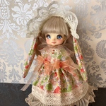 オビツ11サイズうさみみドレスセット服(ストロベリー)