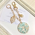 ハンドメイド　大人綺麗なバッグチャーム　パステル