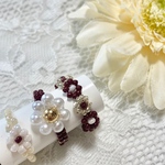ビーズリングセット💍♡ ブラウン×ゴールド