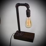 【古塗装】Water pipe industrial Table lamp【受注生産】