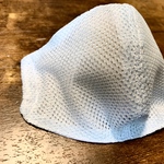 即納★吸水速乾 接触冷感メッシュ エアファイン＆ソアスターメッシュ★ 立体マスク 大きめ 【水色】 男性 女性用 メッシュマスク 