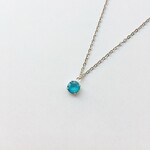 クリスタルアズールブルーネックレス（スワロフスキー使用）