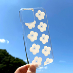 ＊iPhone/Android* てのひらの花畑 クリアケース 北欧 スマホケース/スマホカバー ハードケース