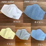 ［セール価格］シンプルだけどおしゃれ☆ 夏用マスク   白色ほか　男性サイズ　女性大きめ