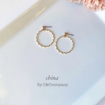 モクモク リング ゴールド ピアス/イヤリング  金属アレルギー対応 シンプル 大人