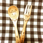 再販♡オーダー制作★名前入りスプーン&フォークセット