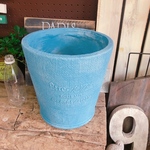 新作♡大きめ【水色系 オシャレな陶器鉢】観葉植物にもぴったり♪ガーデン雑貨 ガーデニング雑貨 鉢カバー