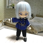 【オビツ11 服】ブルー軍服風コスチューム