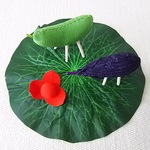 ちりめん細工  お盆の飾り  置き物(小)
