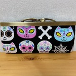 メキシカンスカル＆アニマル柄のがま口長財布