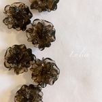 【再入荷】フラワー クリア アクリル チャーム【2pcs】