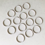 White 40mm Circle Parts