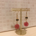 【鬼滅の刃】紅蓮華イメージ　ピアス　イヤリング　ハンドメイド