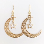 星揺れる☽月ピアス