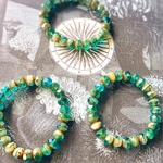 【1連25コセット】JIRI＊IVANA #czech beads #チェコビーズ　rondel9×6㎜  marine blue mix