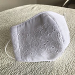 コットンボイル刺繍立体マスク(涼感ガーゼ仕様)