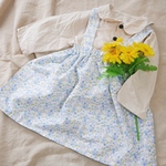 70～90size✵サスペンダー付きスカート(blue) ✵baby･kids