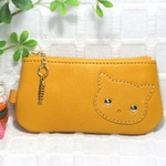 にゃんこ小銭入れキーポーチ（イエロー猫）