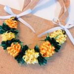 【夏にぴったり】🍍ハワイアンリボンレイ🍍パイナップルバックチャーム