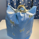 新作　コンビニエコバッグ　ミナペルホネン生地使用のハンドメイド　はなはね