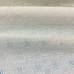 感謝SALE!シャボン柄★コットン刺繍レース生地《50×30》