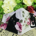 【R56】◆送料込◆黒猫◆マスクカバー◆ノーズワイヤー入り◆