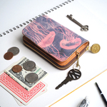 キーウォレット [ 小さい 財布 + キーケース ]（ジェリーフィッシュ）牛革  レディース メンズ コンパクト ILL-1147