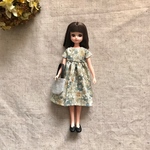 リカちゃん服　花柄ワンピースとバッグ