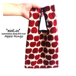 (最終入荷)ちょこっとお出かけ♪レジ袋型"miniCon"　コンビニ用エコバッグ 【Apple-Ringo】Red