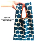  (再入荷)ちょこっとお出かけ♪レジ袋型"miniCon"　コンビニ用エコバッグ 【Apple-Ringo】Blue