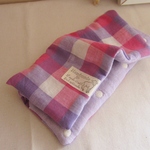 再販*6重ガーゼ大判ハンカチ*pinklavenderblock