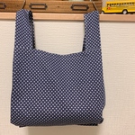 コンビニ用エコバッグ＊ネイビードット