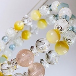 Beryl＊モルガナイト×アクアマリン パワーストーンブレスレット