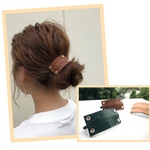 リバーシブルのレザーヘアアクセサリー