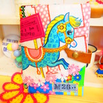 スケジュール帳カバー＊ブックカバー　ポニー
