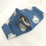夏マスク　大人　ゆったり　ゴム付き　おさかなマスク　立体マスク　ペンギン　A