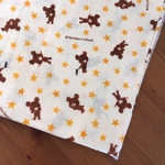 ダブルガーゼ生地☆くまの学校50cm