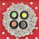 再入荷★レトロポップ★ヴィンテージ★小さなレコード★3色セット