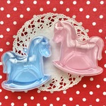 ベビーシャワー★ロッキングホース★オーナメント★キャンディ★小物入れ2色セット