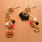 ☆SALE☆★再販★ハロウィンピアス★Happy Halloween★⑦