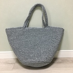 シルバーのマルシェバッグ